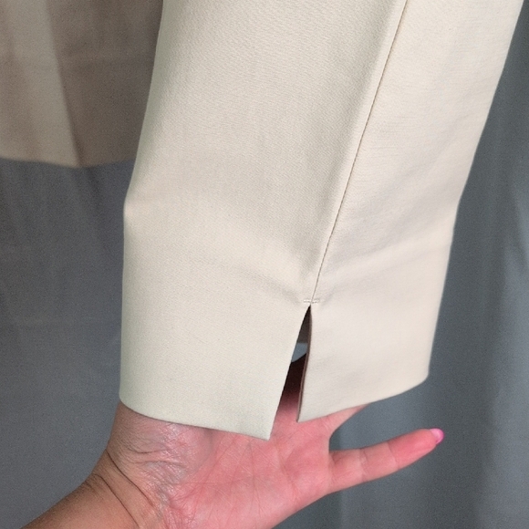 LOFT Cream Ankle Pants - Picture 11 of 12